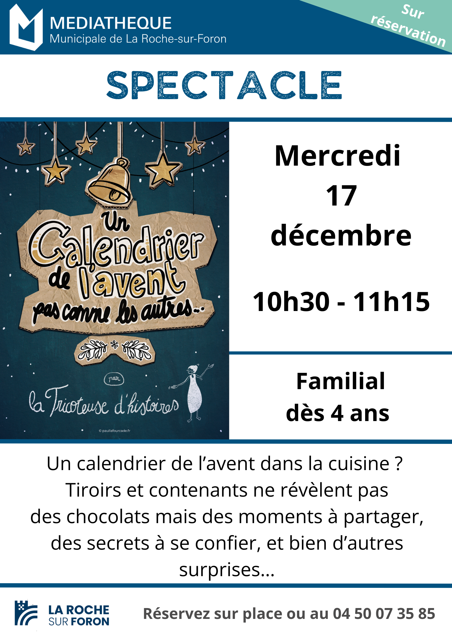 Couverture de SPECTACLE - Un Calendrier de l'Avent pas comme les autres