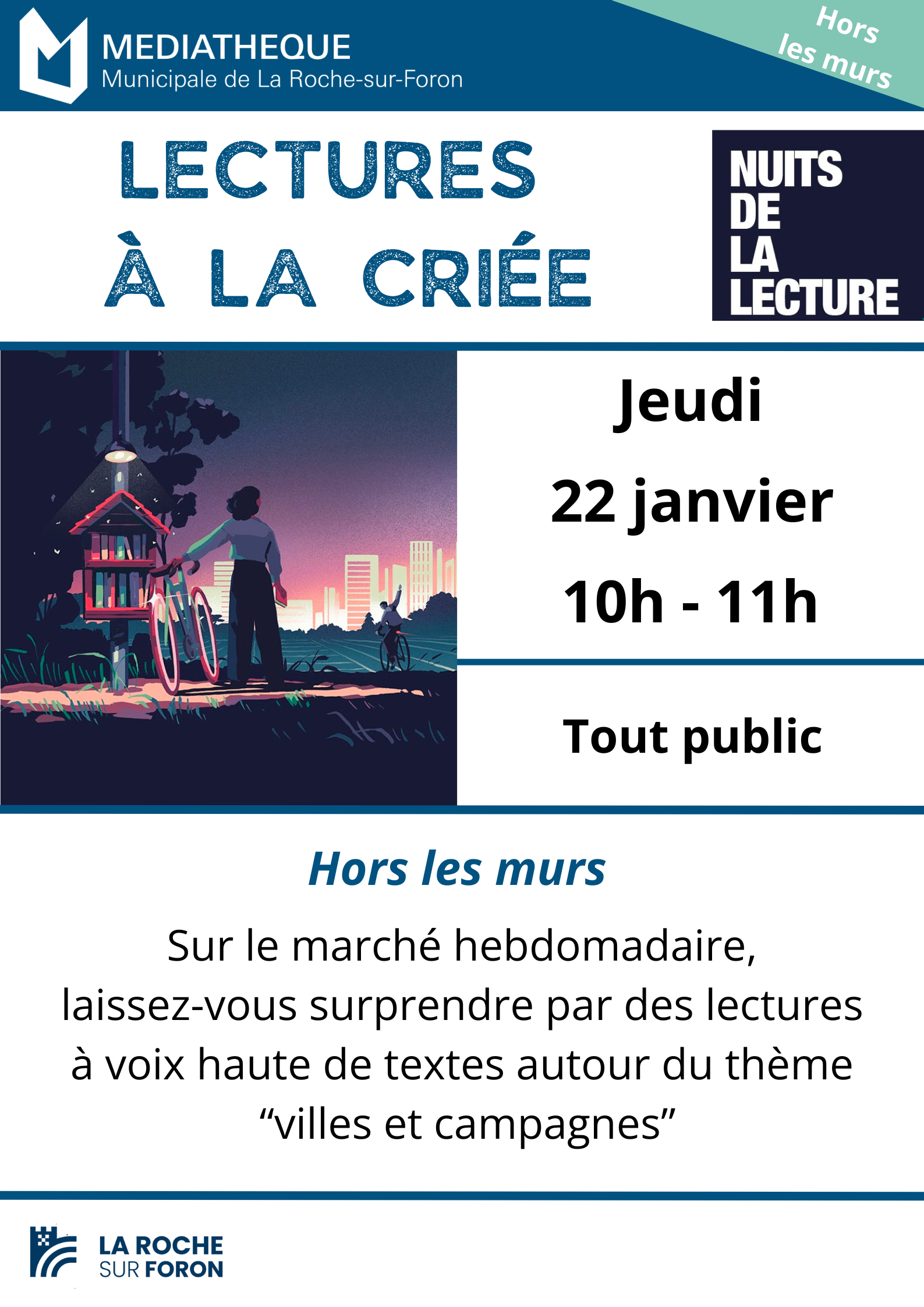 Couverture de LECTURES A LA CRIEE - Nuits de la lecture