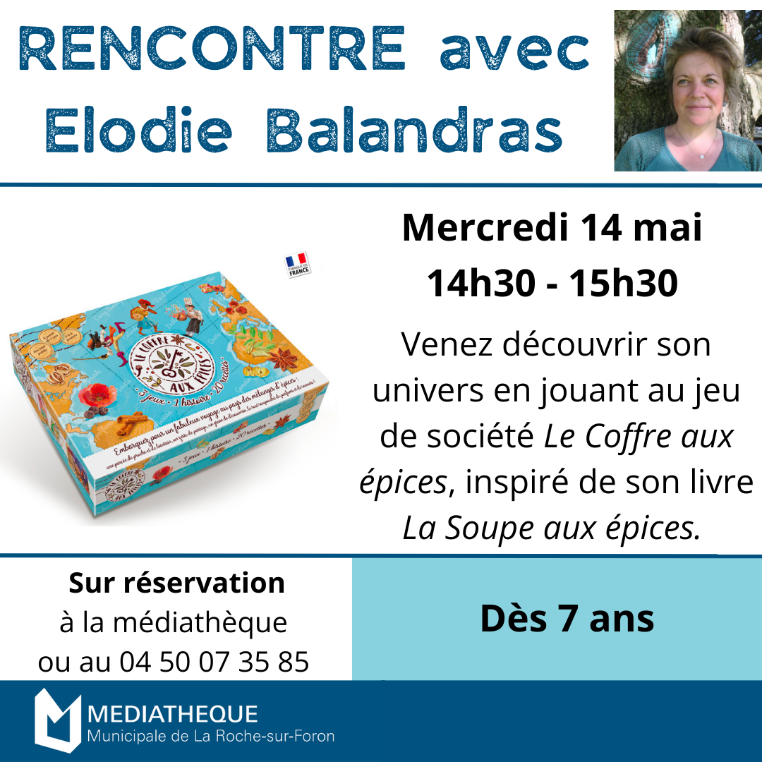 Couverture de RENCONTRE ET JEU - Avec Elodie Balandras